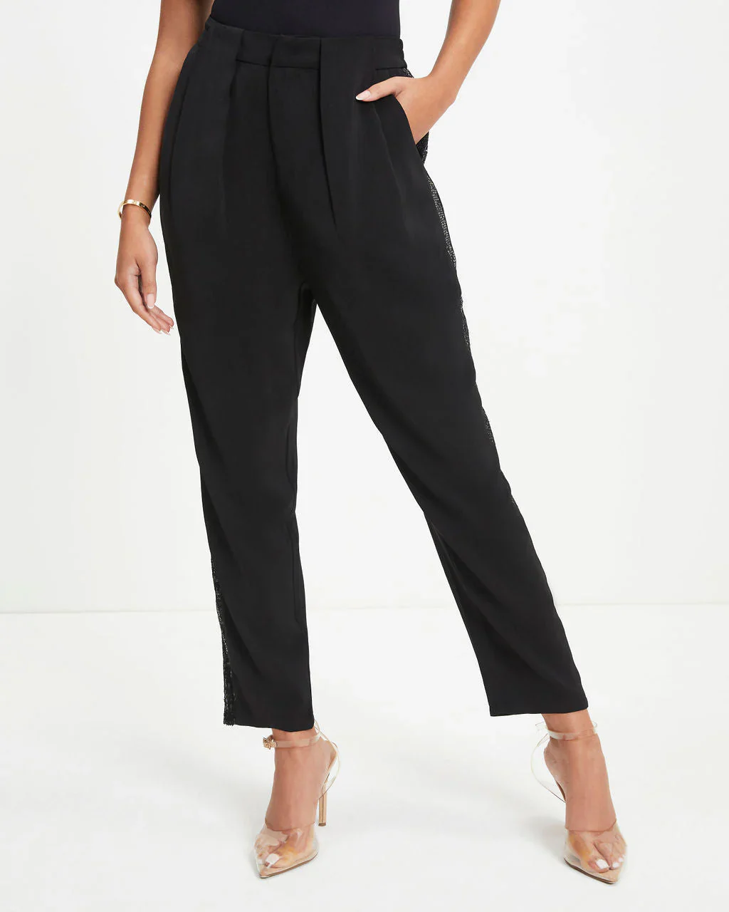 Always A Party Sequin Contrast Pocketed Pants