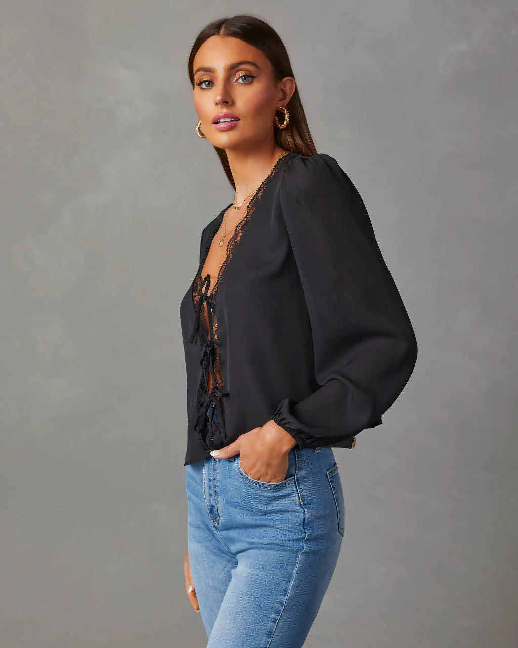 Alonso Lace Trim Top