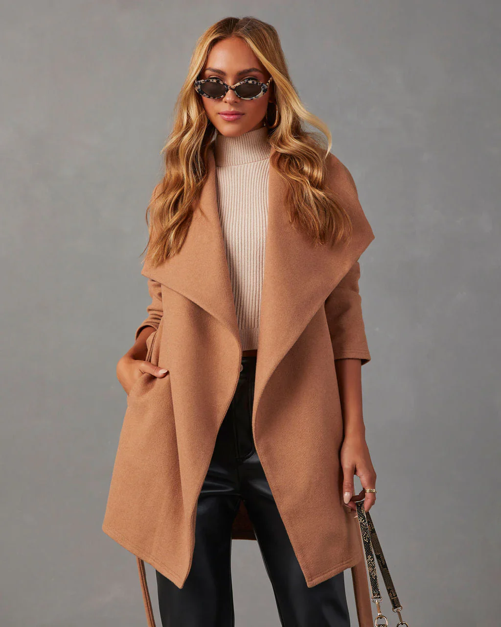 Raigan Belted Wrap Coat