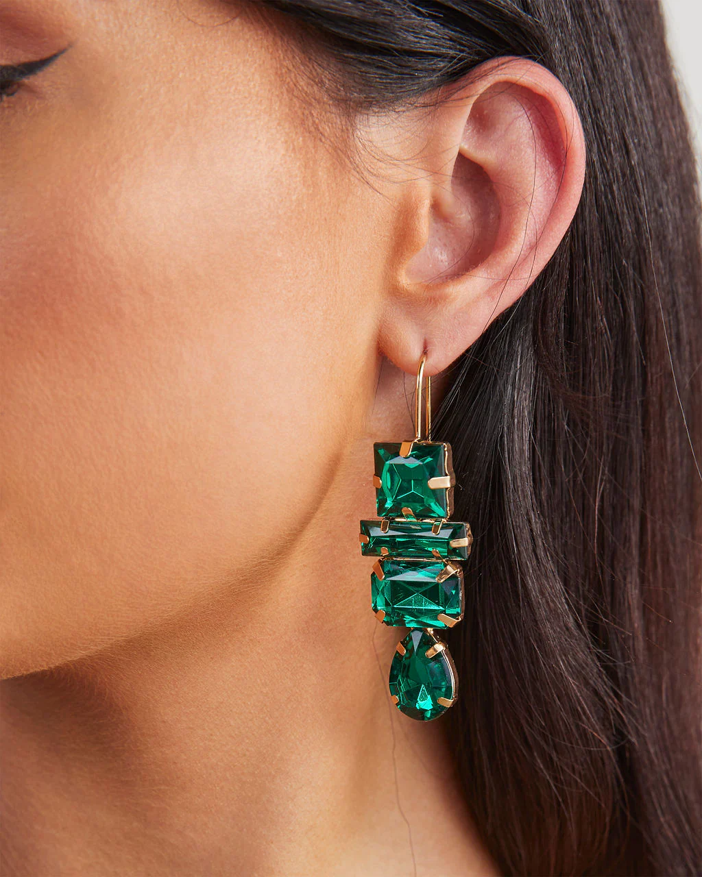 Deco Gem Drop Earrings
