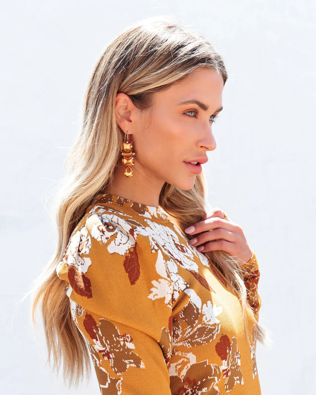 Deco Gem Drop Earrings