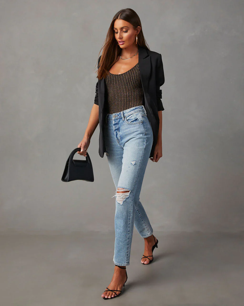 Always Shining Metallic Bodysuit