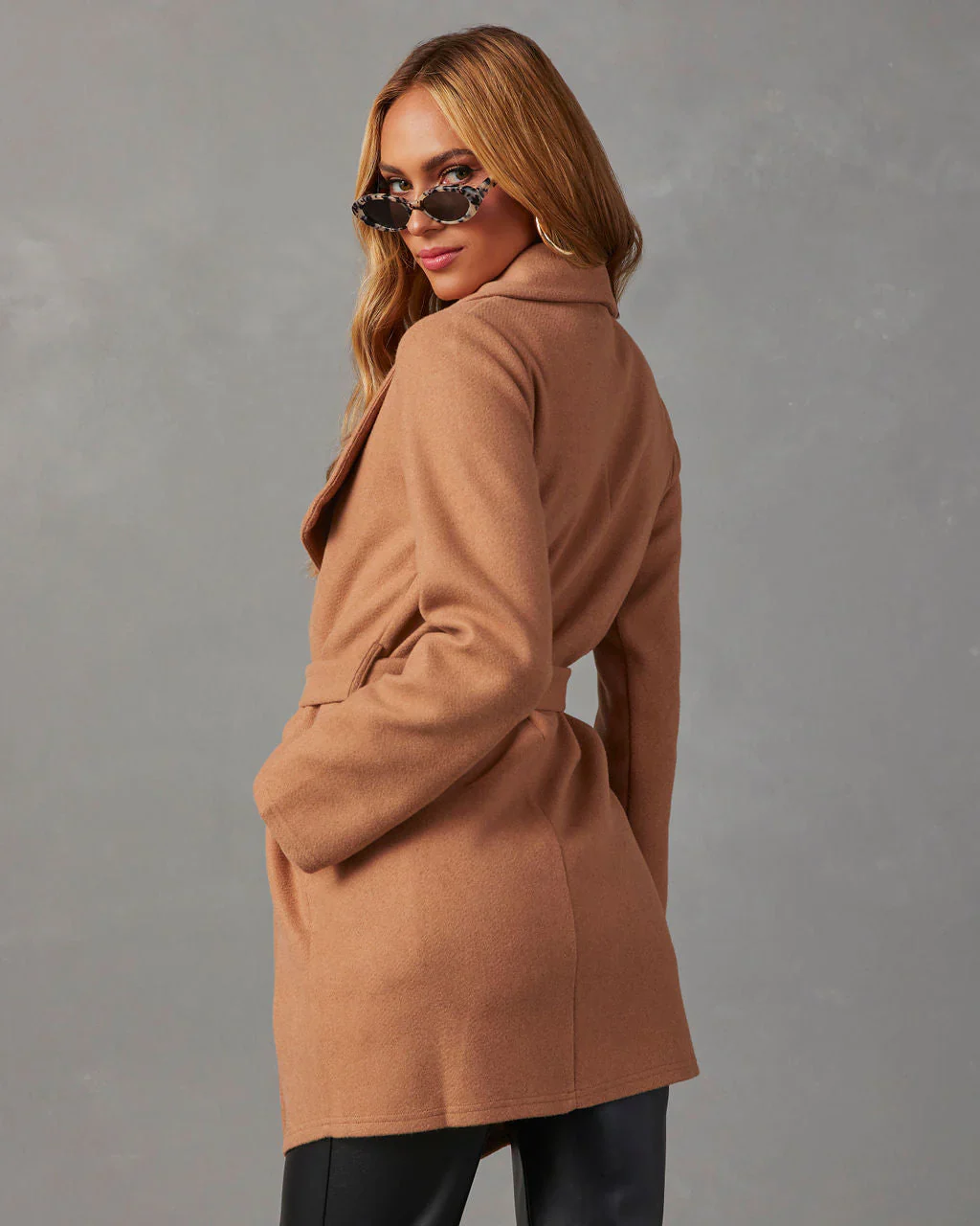 Raigan Belted Wrap Coat