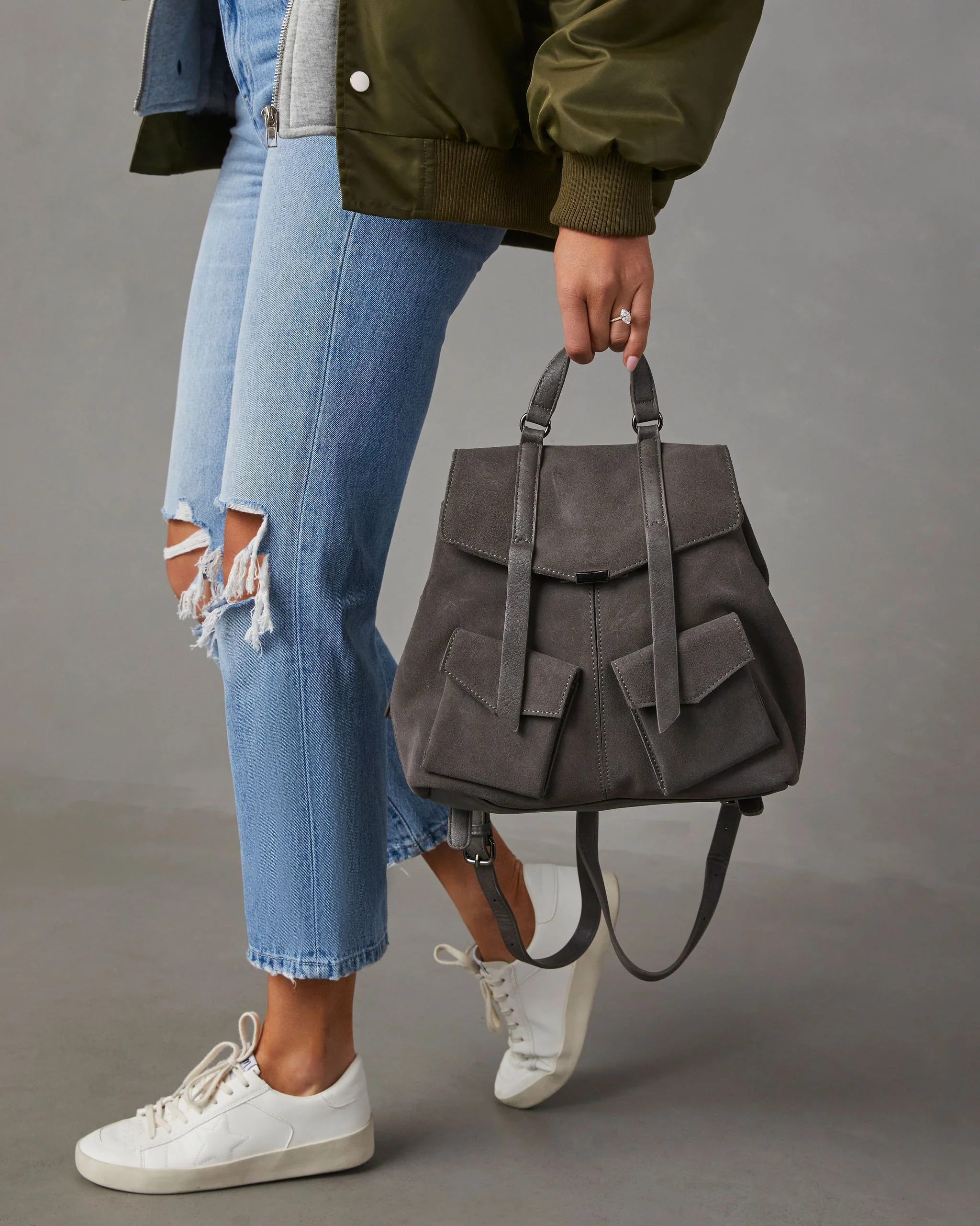 Dalton Suede Backpack