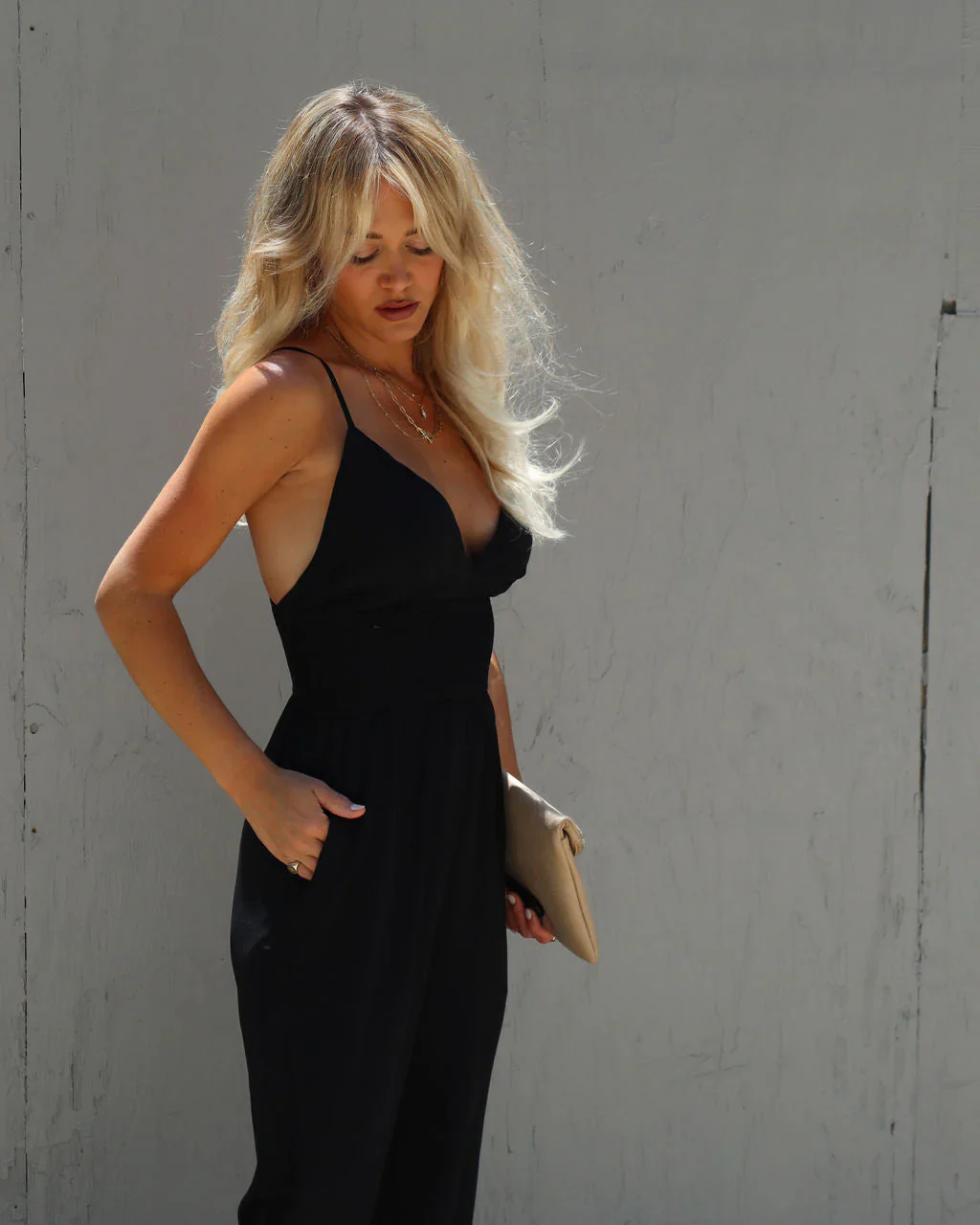 Stay Grounded Smocked Jumpsuit