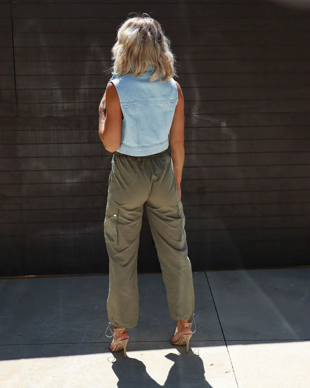 Raychel Denim Crop Vest