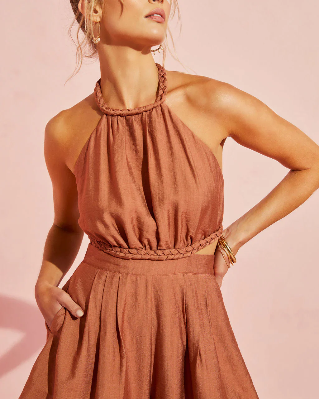 Raze Halter Pocketed Romper