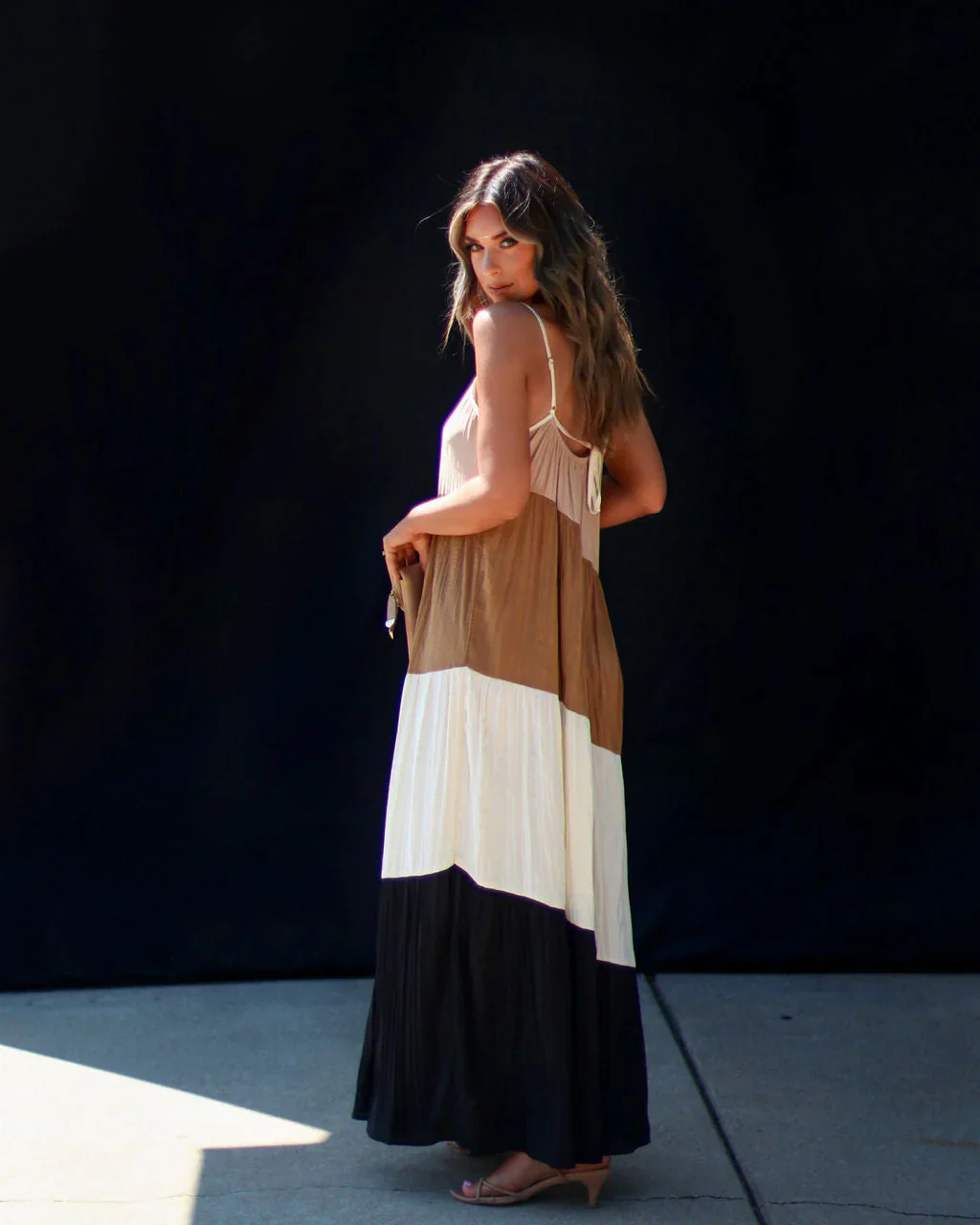 Castaway Summers Colorblock Maxi Dress