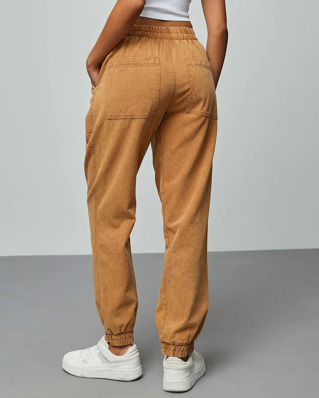 Doriana Cotton Pocketed Jogger Pants