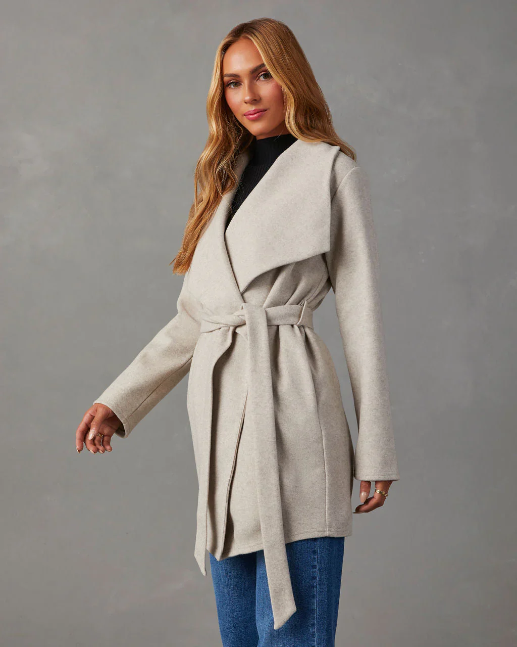 Raigan Belted Wrap Coat