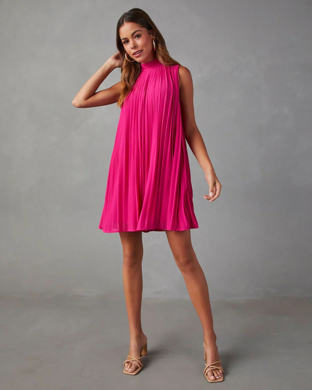 Somerset Pleated Sleeveless Romper