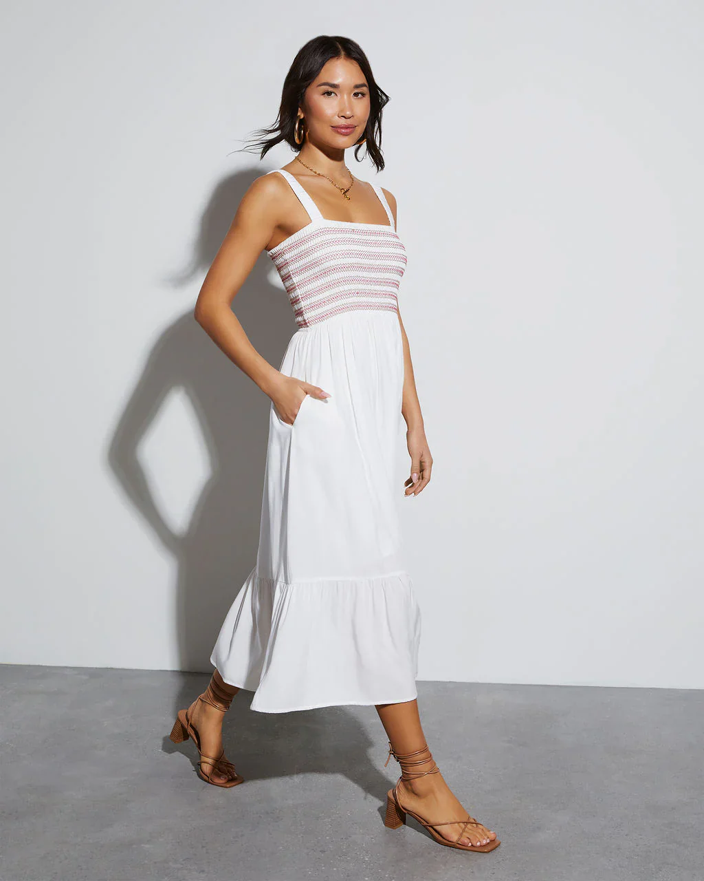 Simply Darling Square Neck Midi Dress