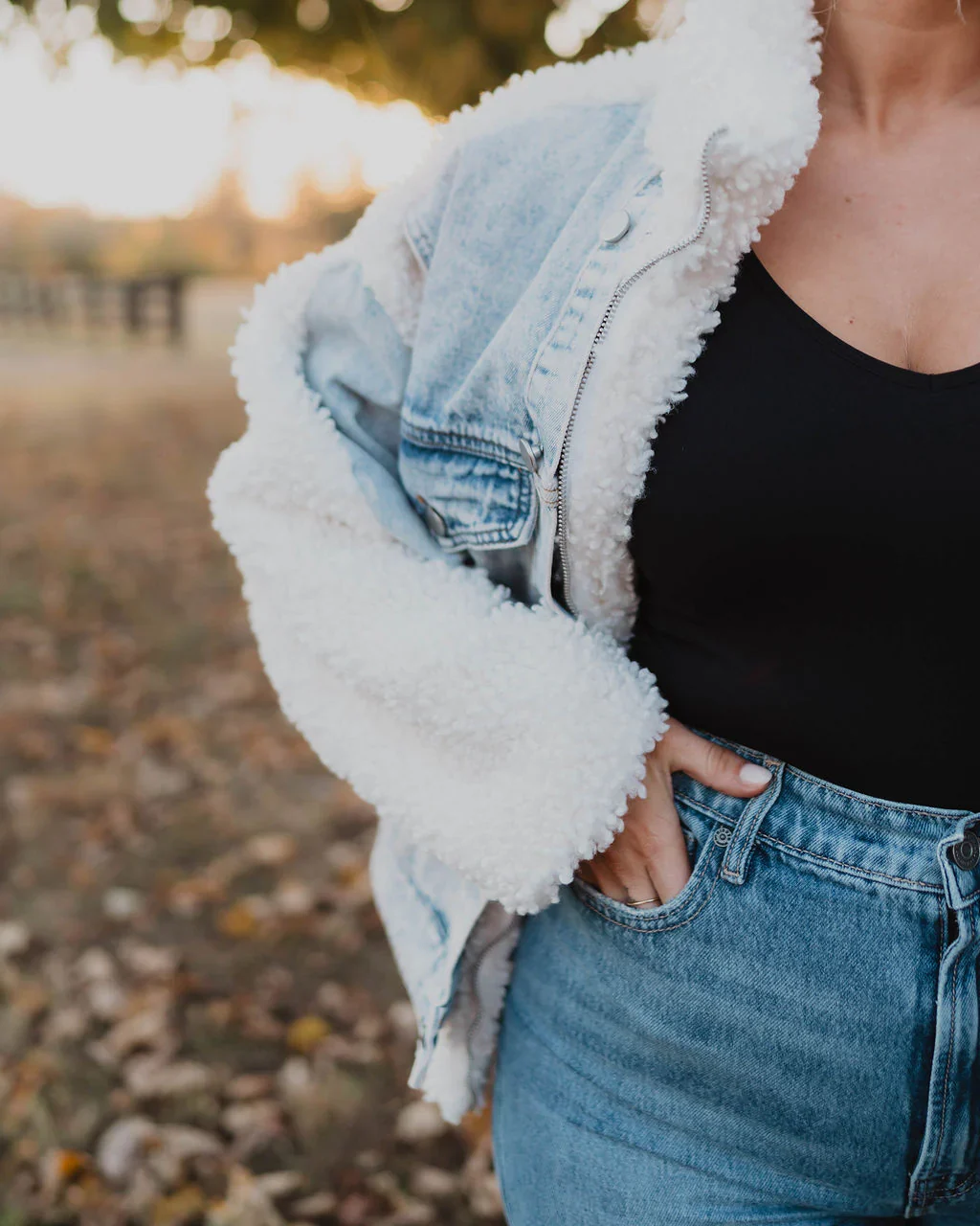 Hauser Denim Sherpa Jacket