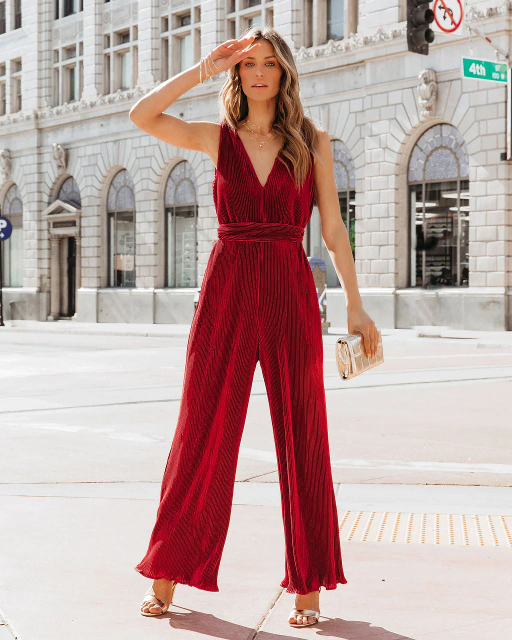 Midnight Love Plisse Jumpsuit