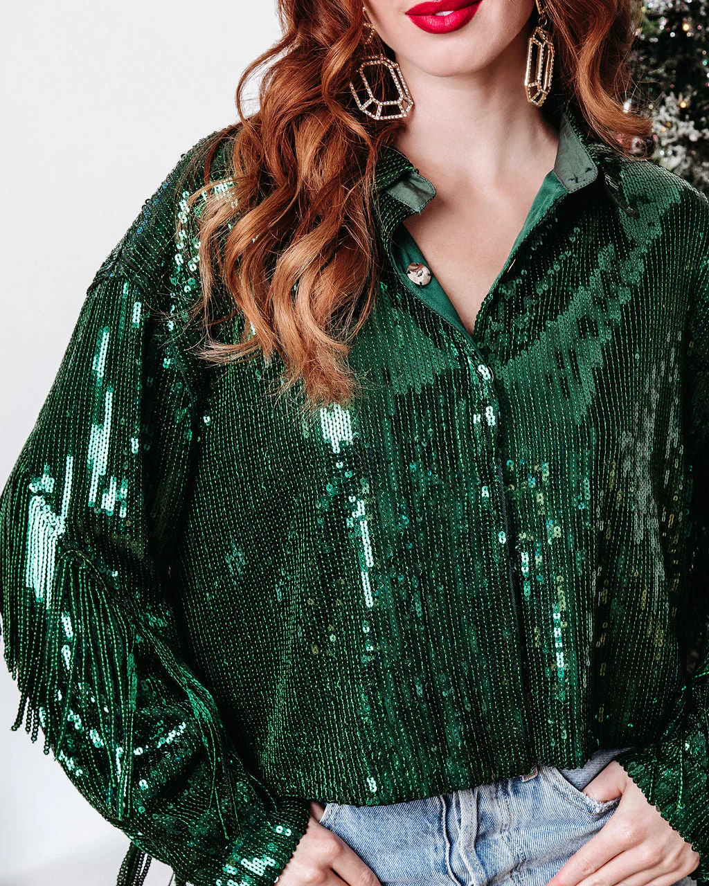 Life Is A Fiesta Sequin Fringe Jacket