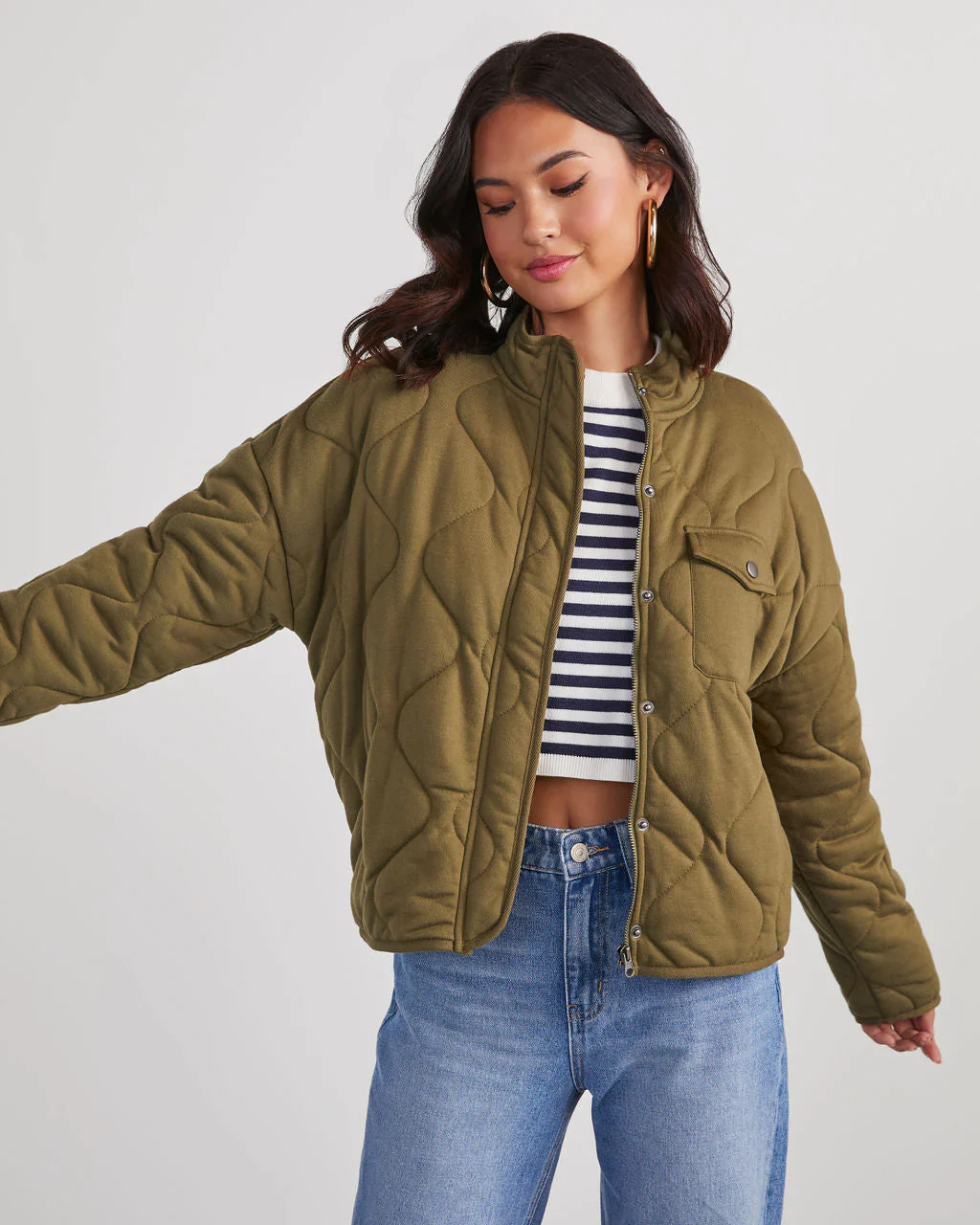 Aaronson Quilted Knit Jacket