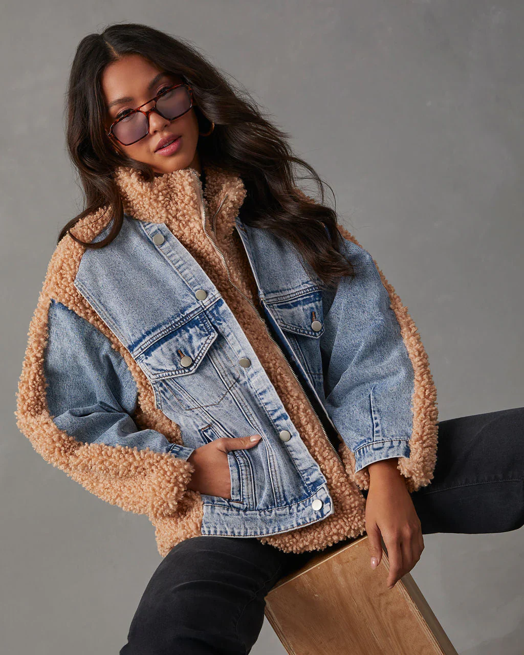 Hauser Denim Sherpa Jacket